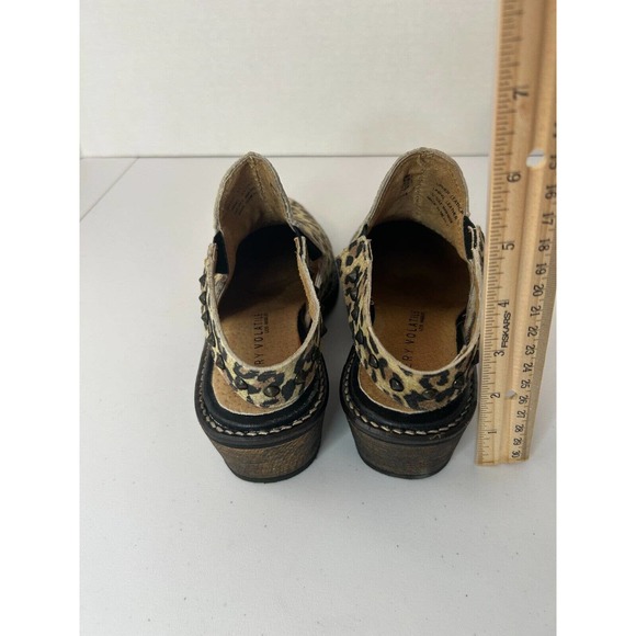Very Volatile Leopard Bootie Adamo Animal Print Slingback Mule Women's Size 7 - Picture 5 of 8